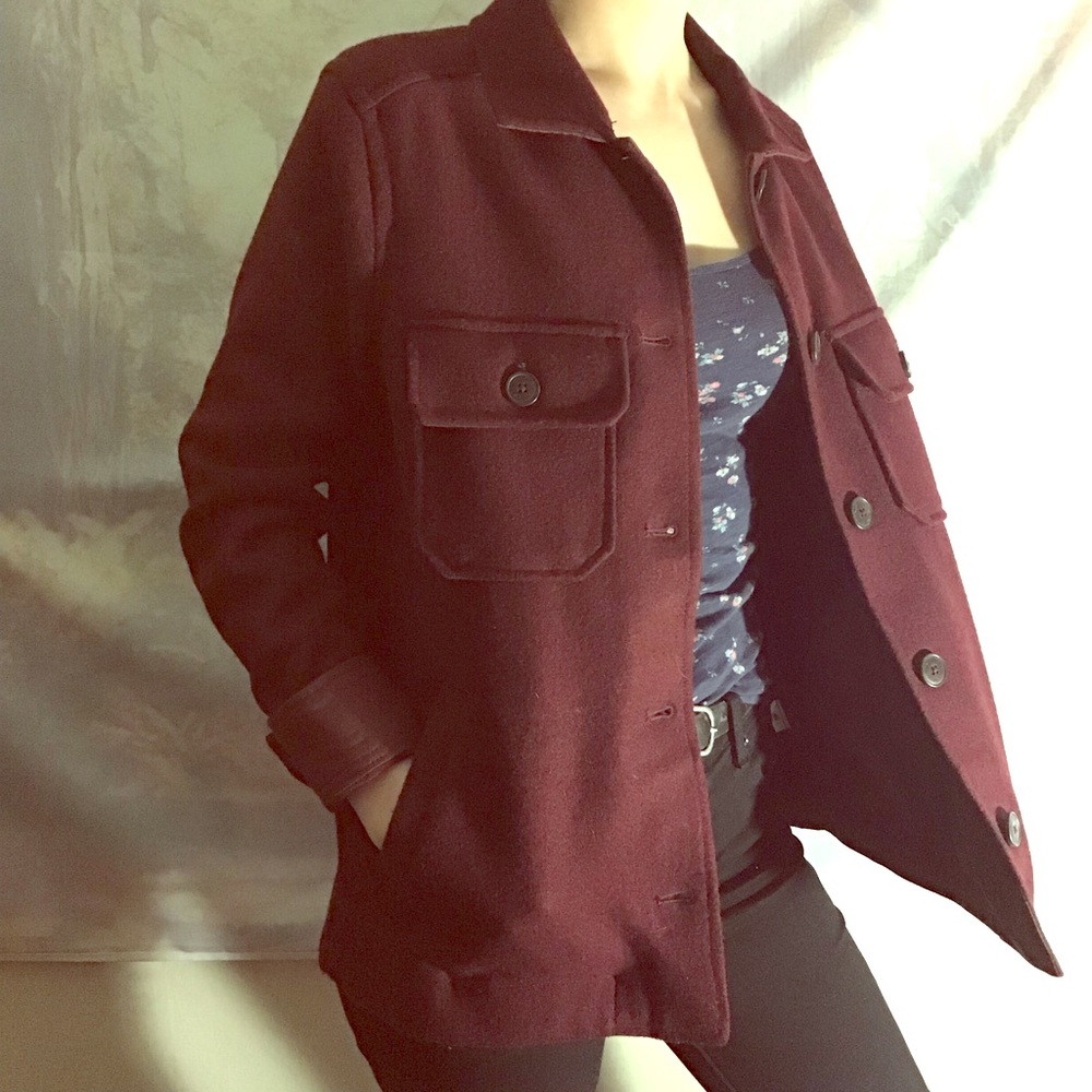 Maroon winter coat